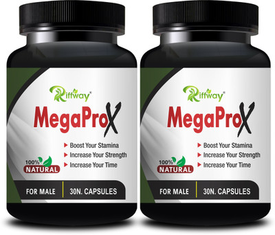 Riffway Mega Pro X _ Herbal Formulation Stamina Capsule For Better Strength(Pack of 2, 60 Capsules)