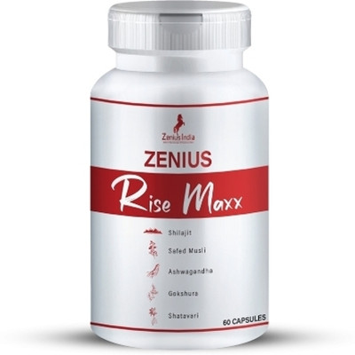 Zenius India Rise Maxx Ayurvedic Energy Capsule Improves Stamina Immunity(60 Capsules)