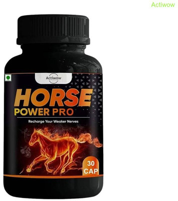 ACTIWOW Horse Power Pro Capsule Improves strength & male stamina ER9W(30 Capsules)