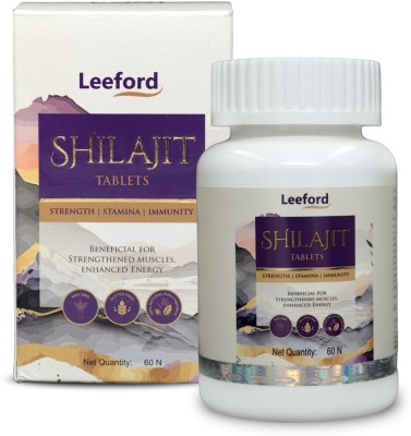 Leeford Shilajit Tablets, Strength & Stamina Booster for Men - 60 Tablets