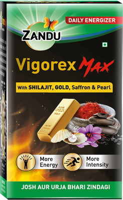 ZANDU Vigorex Max Enriched | More Energy | More Intensity(20 Capsules)