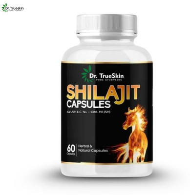 Dr.TrueSkin Shilajit Gold Daily Men’s Energy Vitality 60 Capsules SLT01 A01(60 Capsules)
