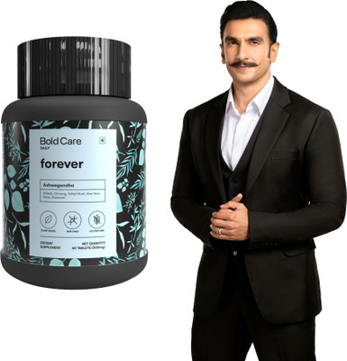Bold Care Forever Gold Standard Shilajit Ashwagandha Capsules For Men | Improve Strength(60 Tablets)