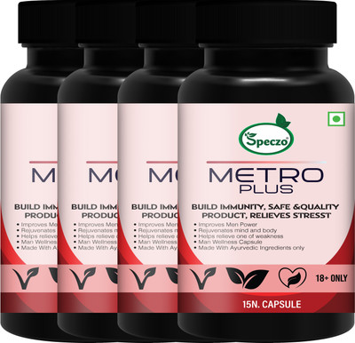 speczo Metro Plus Health Power Medicine For Men ` Good For Daily Health & Immunity(Pack of 4, 60 Capsules)