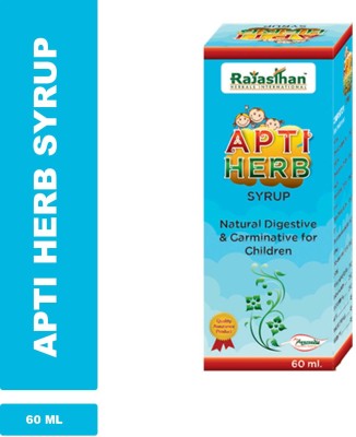 Rajasthan aushdhalaya APTI HERB SYRUP For Children | Natural Digestive & Carminative | 60ml Syrup