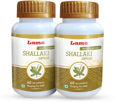 Lama Shallaki Capsule | With Boswellia serrata Extracts - 60 Vegetarian Capsules(Pack of 2)