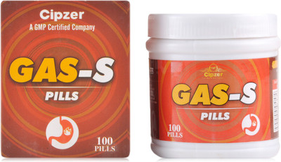 CIPZER Gas-S Pills 100 | Helps to Treat Stomach Problems | Pack of 1(100 Tablets)