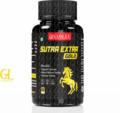 GLOLEY Sutra Extra Gold – Natural Wellness Kamaa Formula for Men Wellness Original(60 Capsules)
