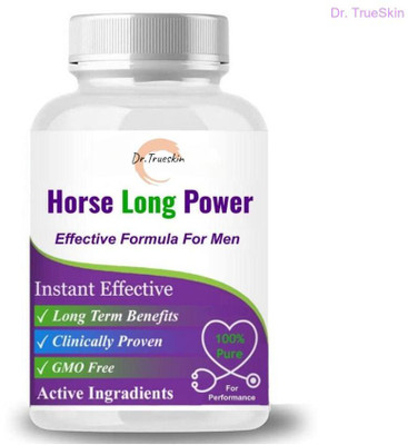 Dr.TrueSkin Horse Long Power Capsule & Oil For Day & Night Strength(30 Capsules)