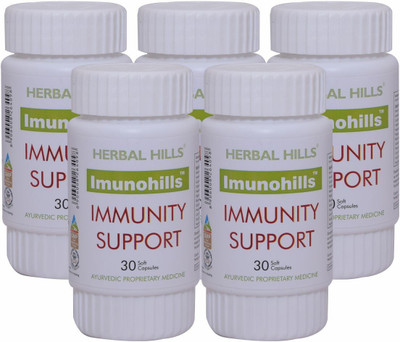 Herbal Hills Imunohills 30 Capsule - Pack of 5(Pack of 5, 30 Capsules)