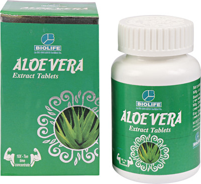 Bio Skylife Aloevera Extract Tablets Pack of 3(Pack of 3, 180 Tablets)