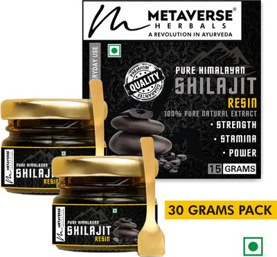 METAVERSE Ayurvedic Energy Boost Pure Himalayan Shilajit Resin for Strength and Stamina(30 g)