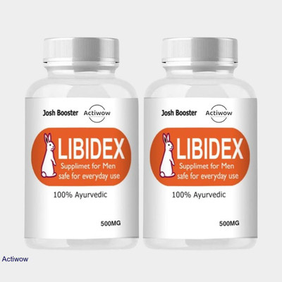 ACTIWOW Libidex Capsules - 30-Day Vitality Formula for Men(Pack of 2, 60 Capsules)