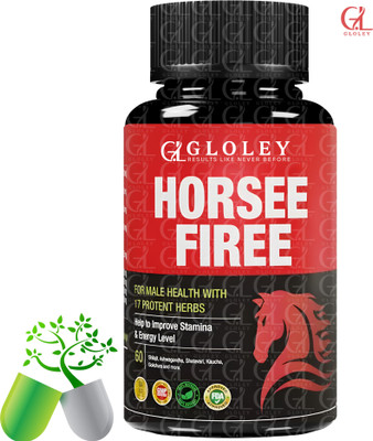 GLOLEY Horse Natural Orignal Capsule With Fire Ayurveda Blend Tablets(60 Capsules)