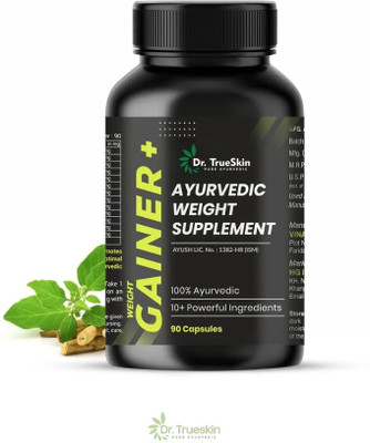 Dr.TrueSkin Weight Gainer+ Capsules Herbal Daily Health Tonic 90CAPS(90 Capsules)