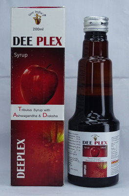 DEE INDIA HERBALS ee Plex Tribulus Syrup With Ashwagandha & Draksha Tonic (200ml ) Combo Pack of 3(Pack of 3, 10 ml)