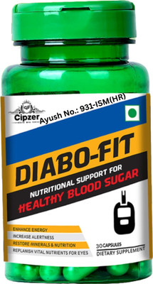 CIPZER Diabofit 30 Capsules | Ayurvedic Blood Sugar Support & Diabetes Control Formula(30 Capsules)