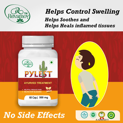 Revamoy Natural Pylest Capsule Help to piles Reduce Pain and Stop Bleeding For Men&Women(60 Capsules)