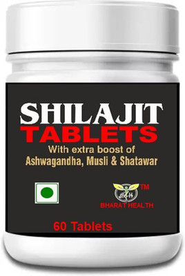 BHARAT HEALTH SHILAJIT TABLETS WITH EXTRA BOOST(60 Tablets)