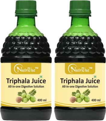 Nutrivue Triphala Juice All in 1 Relieves Constipation & Improves Digestion (2x400ml)(2 x 400 ml)