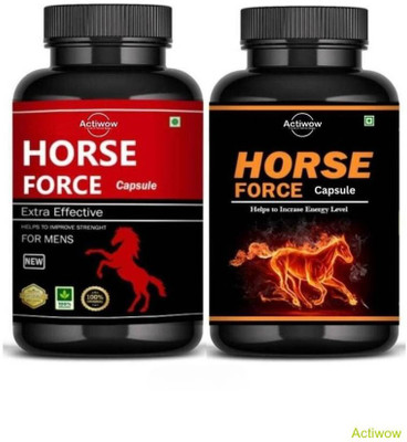 ACTIWOW Horse Force Capsule Combo Your Wellness Solution VGH01 D04(30 Capsules)