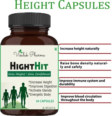 visalak pharma Hight Hit Height Gain Increase Height & Body Growth Supplement