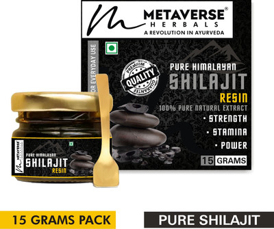 METAVERSE Boost Your Stamina and Performance with Pure Himalayan Shilajit Resin(15 g)