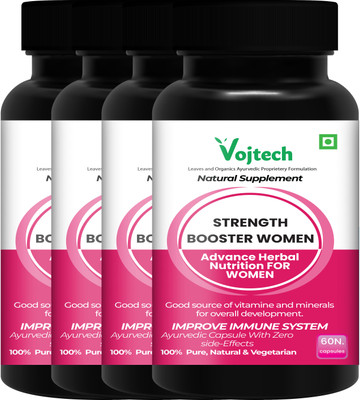 Vojtech Strength Immunity Power Capsule For Women ` Heighten Energy Level & Immunity(Pack of 4, 240 Capsules)