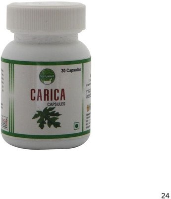 vaidyamrit Carica Capsule | Increases Platelet Counts with papaya Leaf | Immunity Boost(Pack of 30, 30 Capsules)