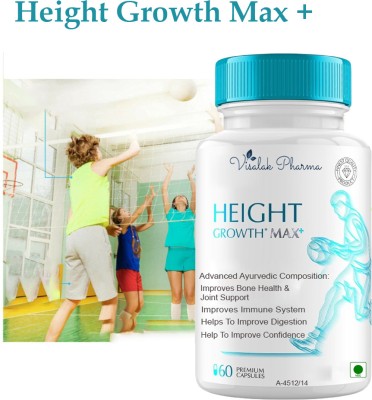 visalak pharma Height Growth Max Plus Capsule to Increase Height | Body Growth Supplement