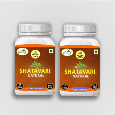 Gileon Shatavari Natural Capsules Organic Herbal Ayurvedic Capsule for Women(Pack of 2)