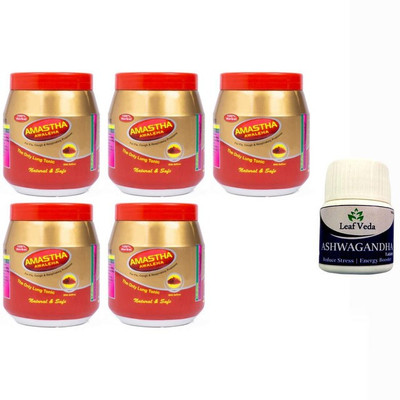 mpil Amastha Awaleha With Leaf Ashwagandha 15 Tab(Pack of 6, 2500 g)