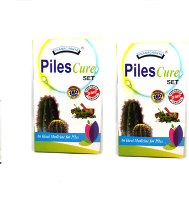Pranacharya Pilescure Set with Syrup, ointment and capsule (Pack of 2)(Pack of 2, 200 ml, 30 Capsules, 25 g)