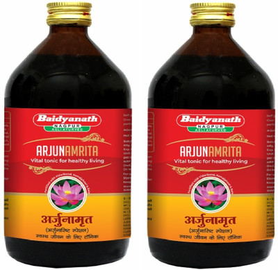 Baidyanath Arjunamrita 450ml (Pack of 2) Arjunarishta Special(Pack of 2, 450 ml)
