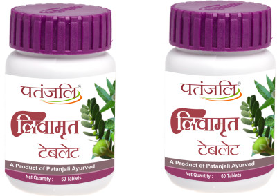 PATANJALI Livamrit Tablet 60N X2=120(Pack of 2)(Pack of 2, 120 Tablets)