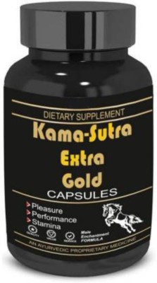 SCOT Kama Sutra Extra Gold Capsules For Men's Pleasure & Performance, Stamina 60 Caps