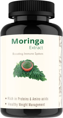 Vitaminhaat Organic Moringa Extract Natural Supplement Rich in Vitamins and Proteins(500 mg)