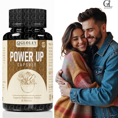 GLOLEY Power Up Herbal Energy Capsule With Fire Vitality Formula And Horse Stamina(60 Capsules)