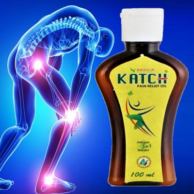 Masolin Herbal Katch Pain Relief Ayurvedic Oil 100ml Liquid(100 ml)