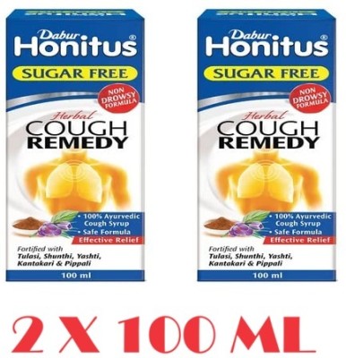 Dabur Honitus Herbal Cough Remedy Sugar Free(2x100ml)(Pack of 2)