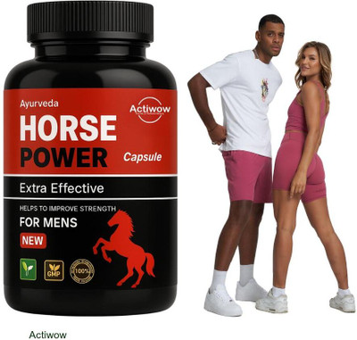 ACTIWOW Horse Power Capsule Daily Energy with Herbal Power A01(30 Capsules)