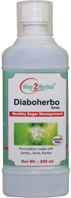 Way2Herbal Diaboherbo Syrup 500ml with Karela Jamun for Healthy Sugar Management(500 ml)