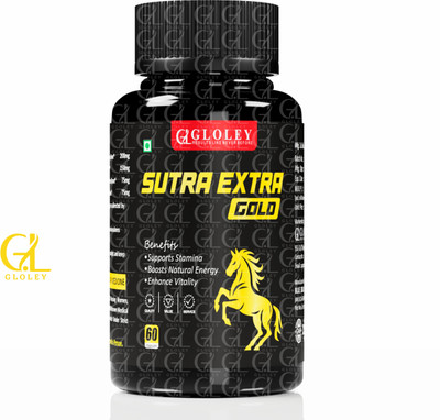GLOLEY Sutra Extra Gold – Herbal Vitality Kamaa Formula for Health Wellness Original(60 Capsules)