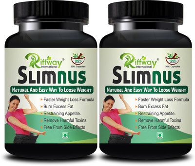 Riffway Slimnus Health Solution : Weight Loss Capsule Fast Fat Burner(Pack of 2, 60 Capsules)
