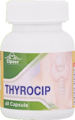 CIPZER Thyrocip 60 Capsules Helps In Thyroid Support, Weight Loss & Hyperthyroidism(60 Capsules)