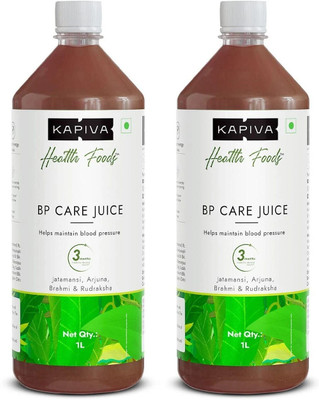 Kapiva BP Care Juice|Ayurvedic Juice for Curbing Hypertension with 10 Potent Herbs(Pack of 2, 2 L)
