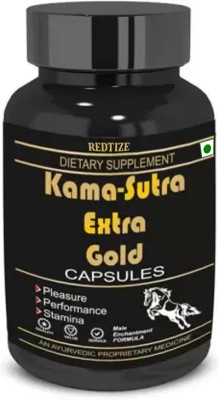 Redtize Kama Sutra Extra Gold Capsule For More Pleasure Stamina and Booster