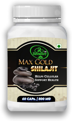 Revamoy Natural Max Gold Shilajit Capsule help to Strength & Stamina / Reduces Weakness(60 Capsules)