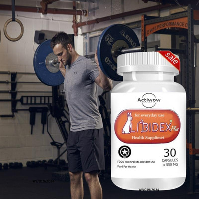 ACTIWOW Libidex Plus Capsules - Bold Performance for Men A01(30 Capsules)