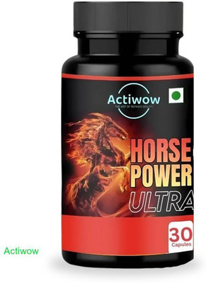 ACTIWOW Horse Power Ultra Capsule Natural supplement combo for energy F23DD(30 Capsules)